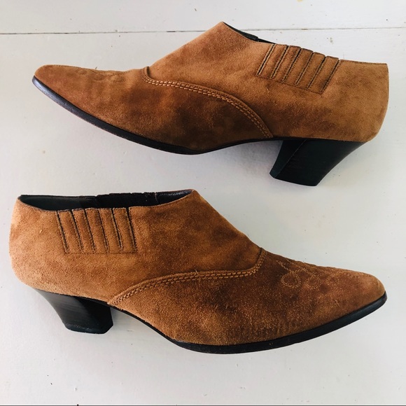 vintage suede western booties Bally - Picture 2 of 11